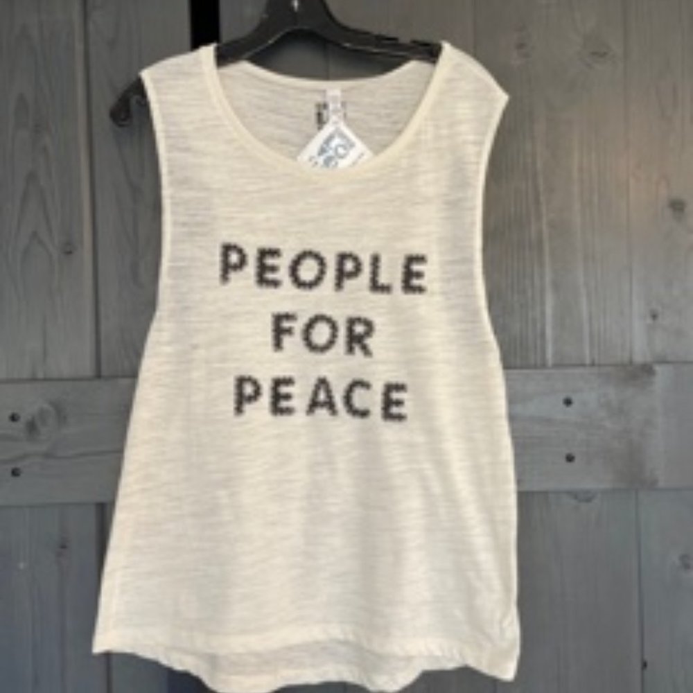 People for Peace-Burnout Muscle Tee